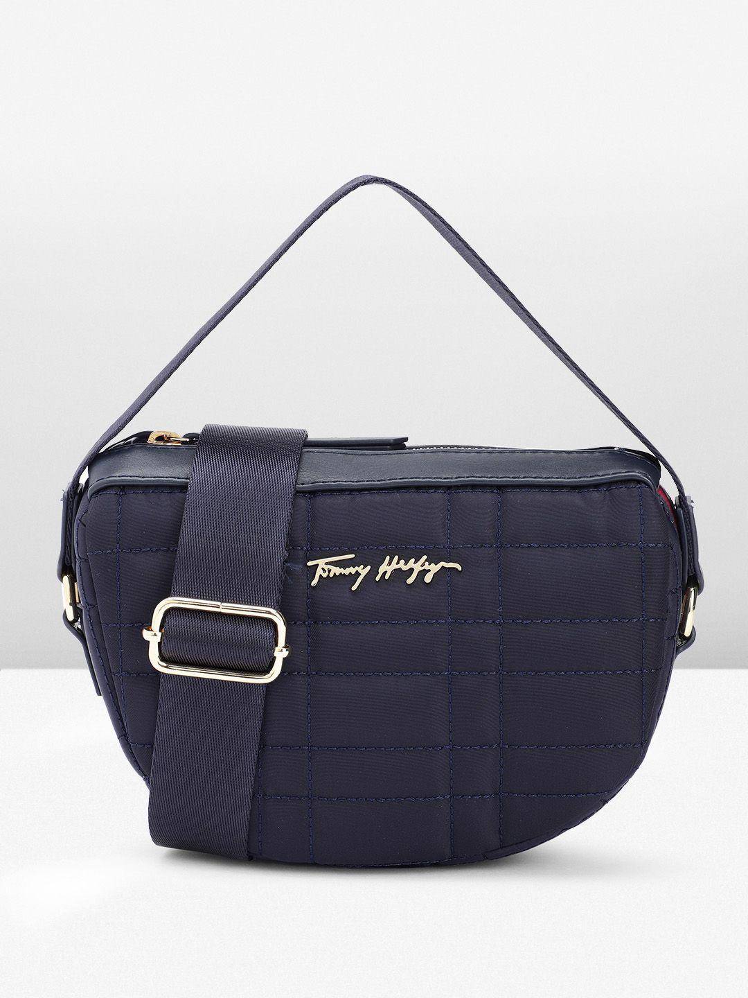 tommy hilfiger half moon sling bag with quilted detail