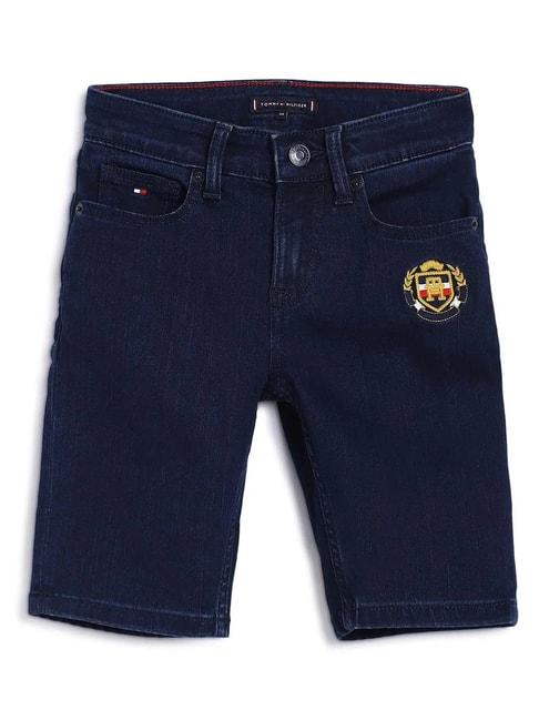 tommy-hilfiger-kids-blue-solid-shorts