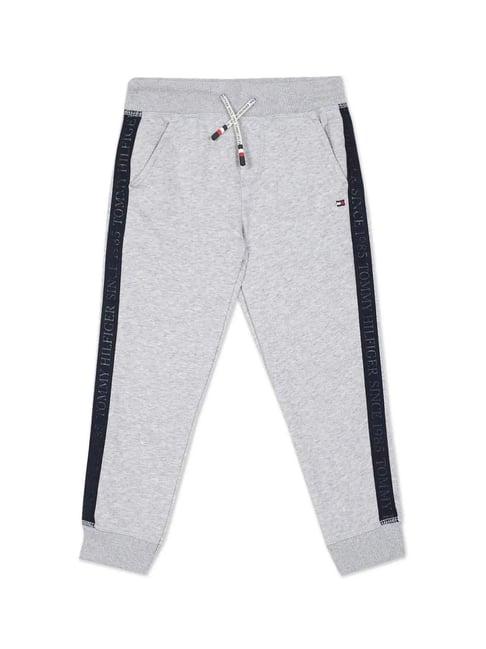 tommy hilfiger kids grey solid joggers