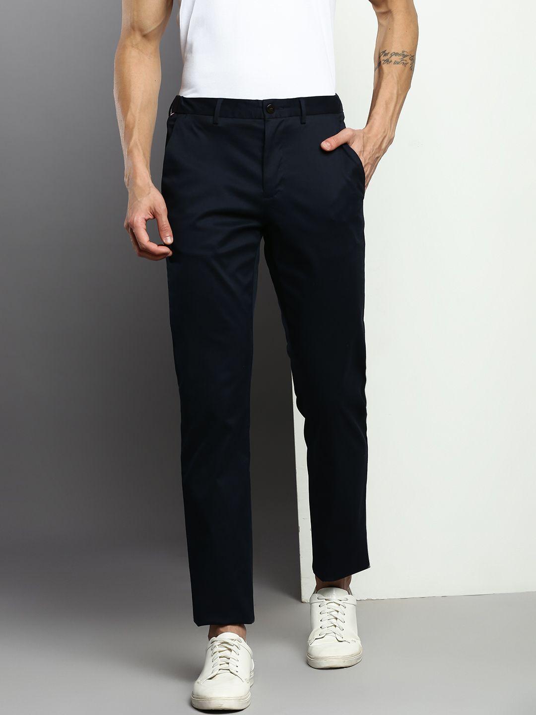 tommy hilfiger men solid chinos trousers