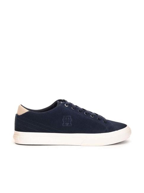 tommy hilfiger men's navy casual sneakers