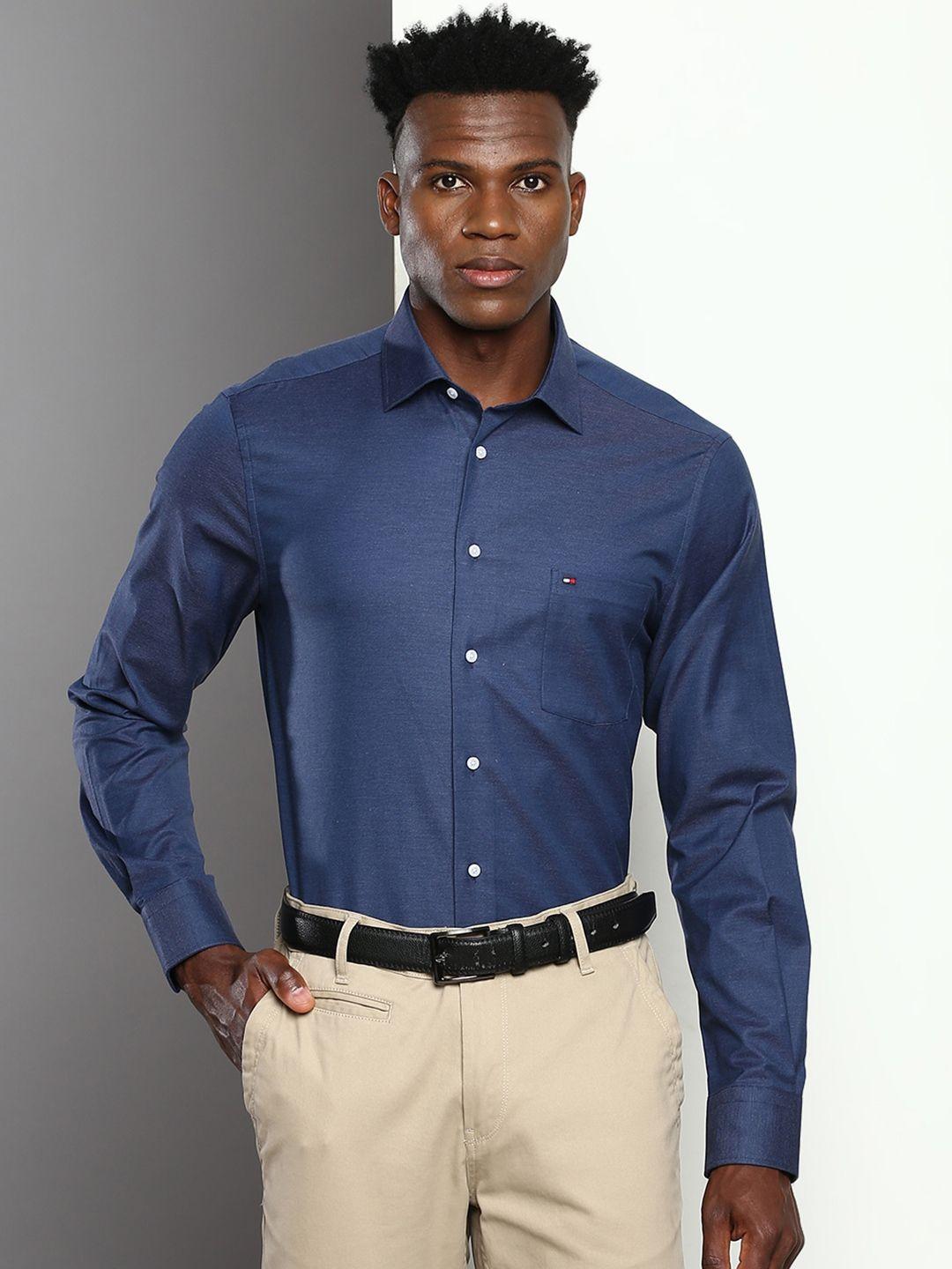 tommy hilfiger regular fit pure cotton formal shirt