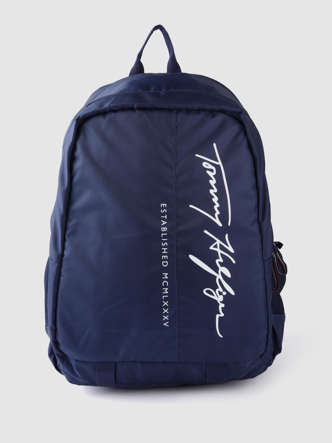 tommy hilfiger unisex brand logo print backpack - 30 l