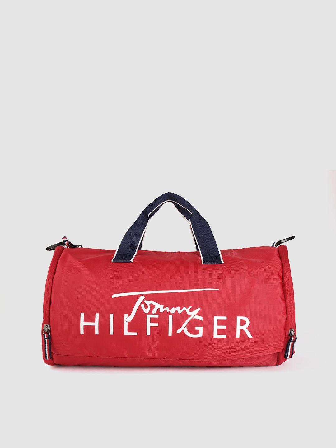 tommy hilfiger unisex brand logo printed duffel bag
