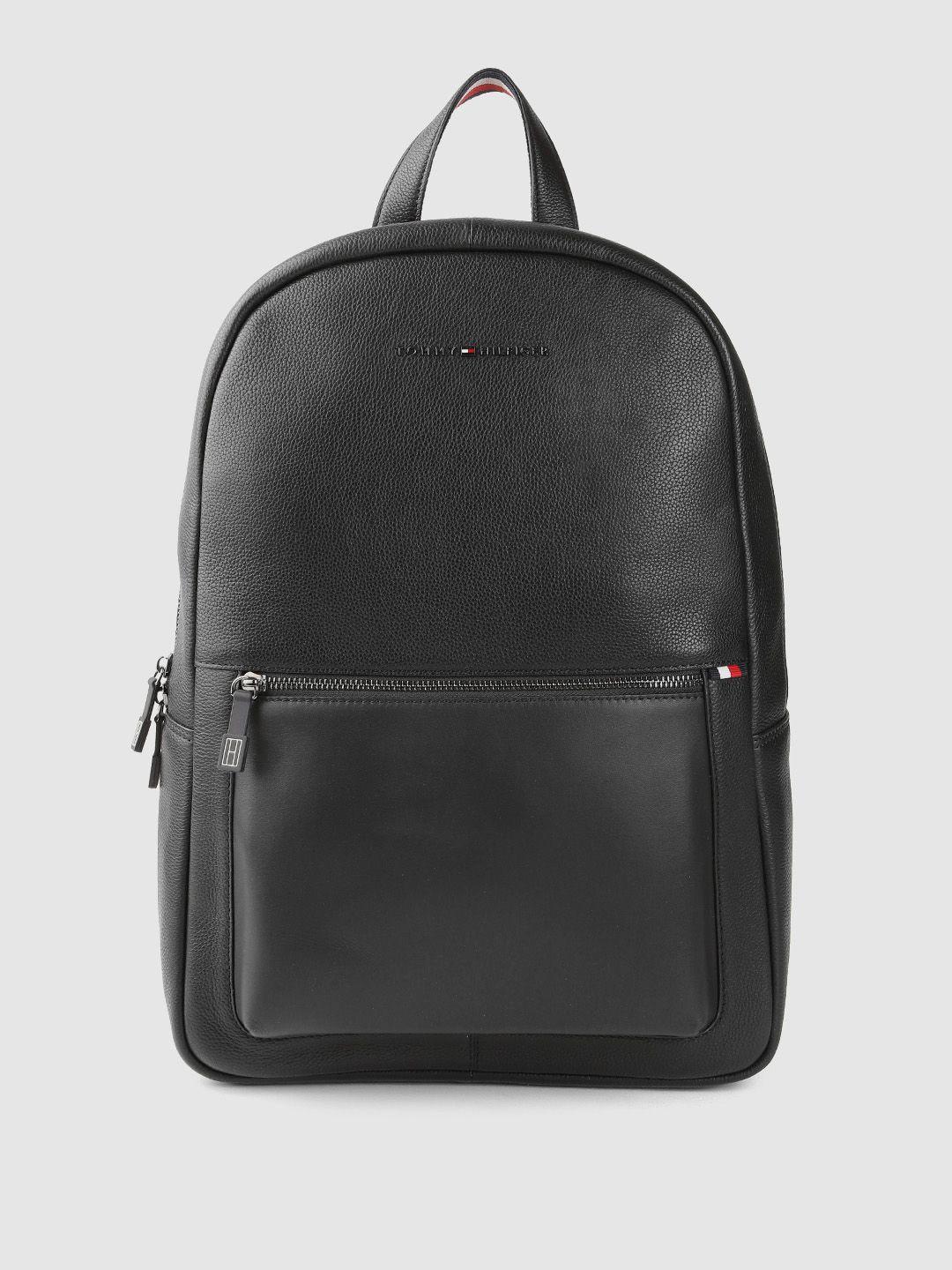 tommy hilfiger unisex leather backpack