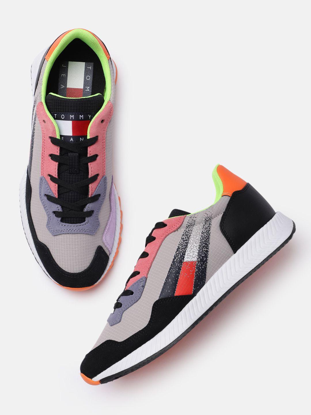 tommy hilfiger women multicoloured suede sneakers