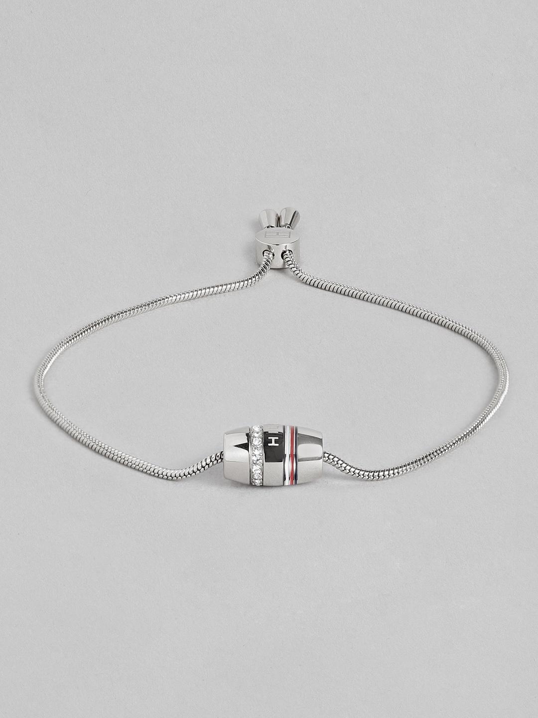 tommy hilfiger women stainless steel charm bracelet