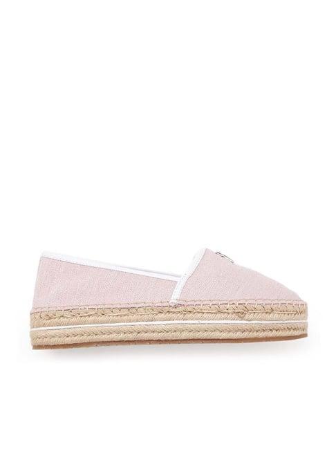 tommy hilfiger women's pink daisy espadrille shoes