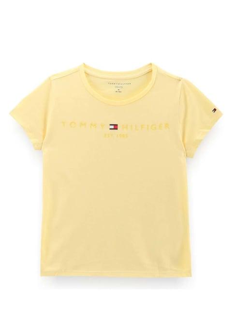tommy hilfiger yellow marigold regular fit t-shirt
