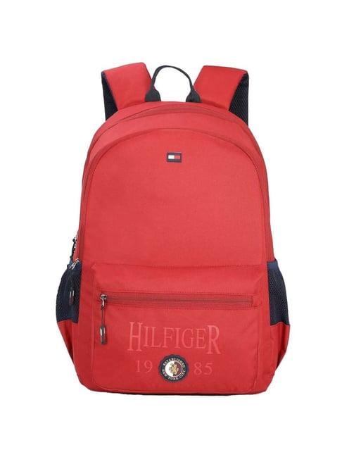 tommy hilfiger 31 ltrs red large laptop backpack