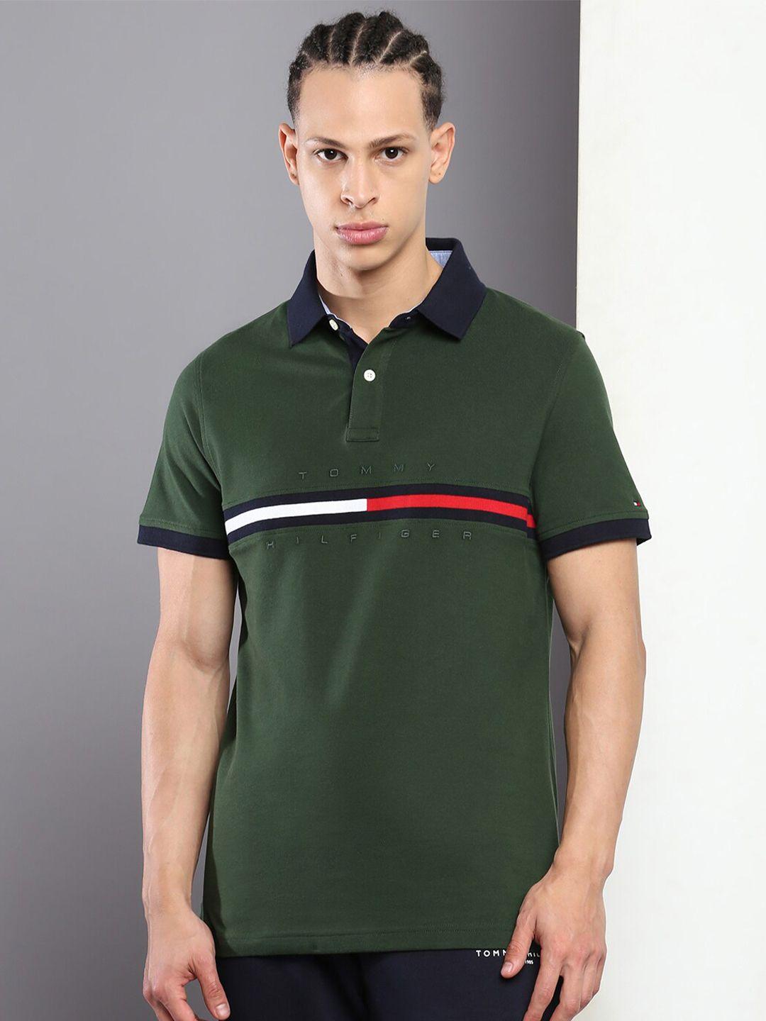 tommy hilfiger accentuated polo collar slim fit t-shirt