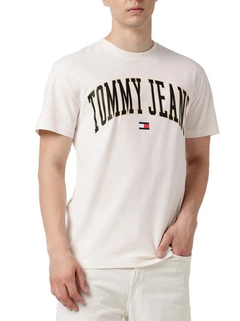 tommy hilfiger ancient white logo classic fit t-shirt