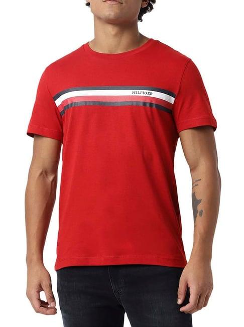 tommy hilfiger arizona red logo slim fit t-shirt