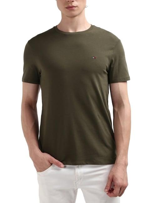 tommy hilfiger army green slim fit t-shirt