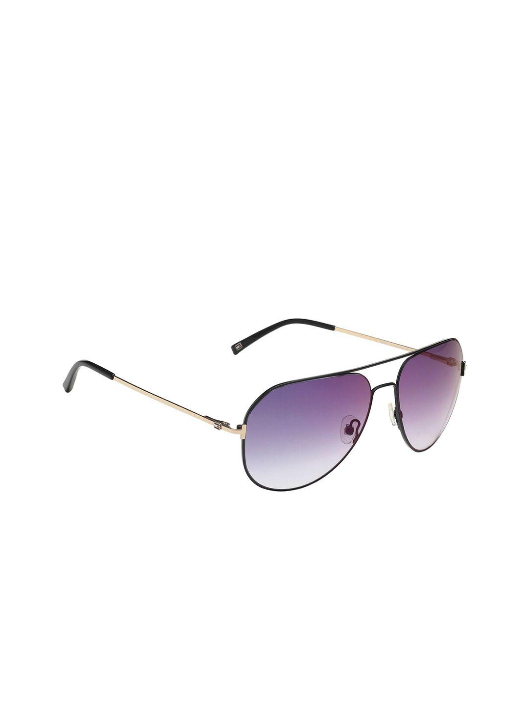 tommy hilfiger aviator sunglasses with uv protected lens - 2544 i blkgdbl 33 c1 60 s