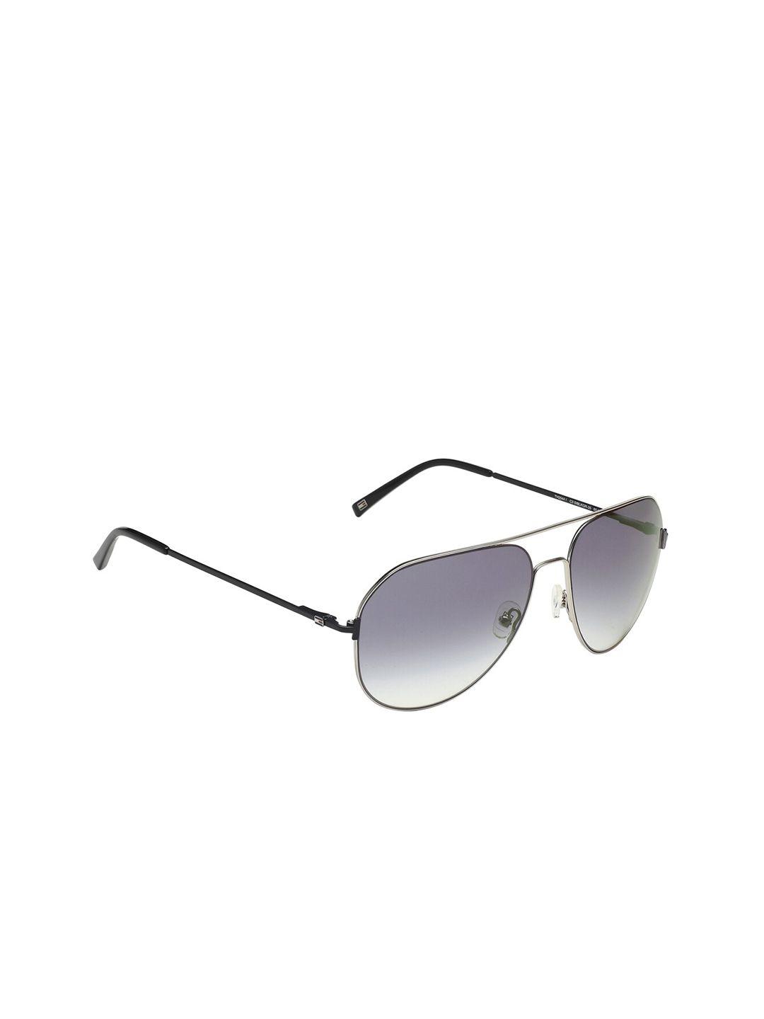 tommy hilfiger aviator sunglasses with uv protected lens - 2544 i siblkgr 35 c3 60 s