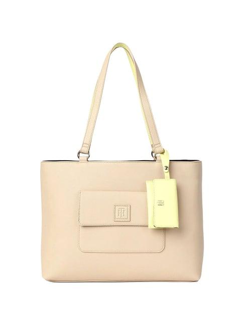 tommy hilfiger beige lucille ii tote