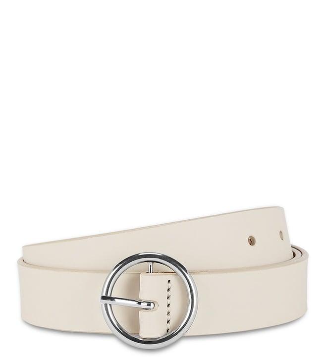 tommy hilfiger beige venlo leather waist belt