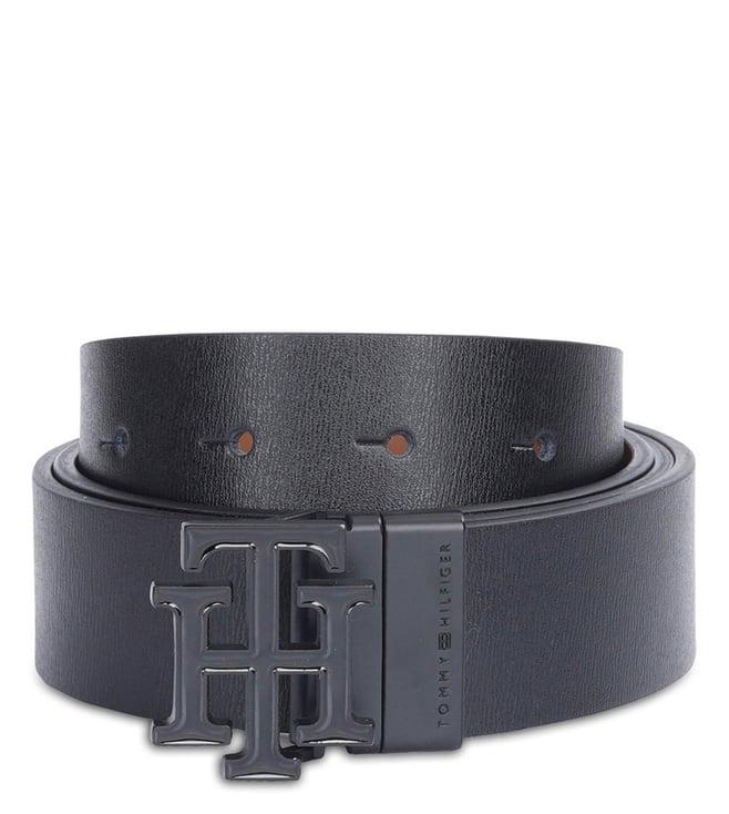 tommy hilfiger black & tan scantic leather reversible belt