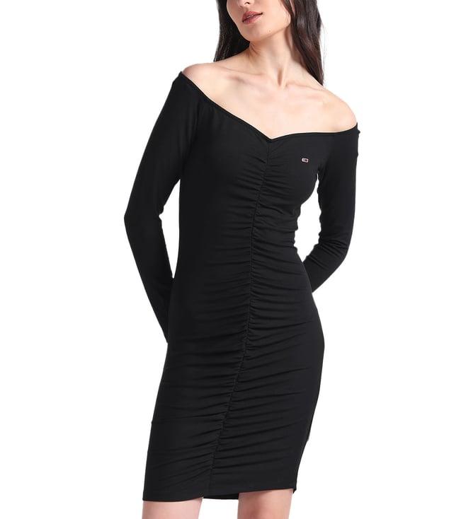 tommy hilfiger black curves dress