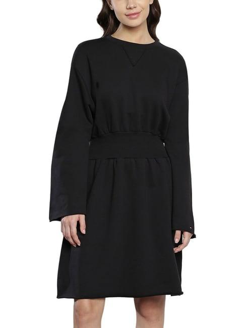 tommy hilfiger black fit & flare dress