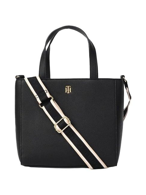 tommy hilfiger black kiara ii bowler bag