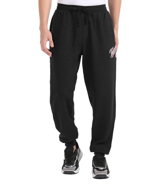 tommy hilfiger black logo comfort fit joggers