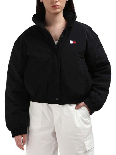 tommy hilfiger black plain jacket