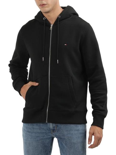 tommy hilfiger black regular fit hoodie