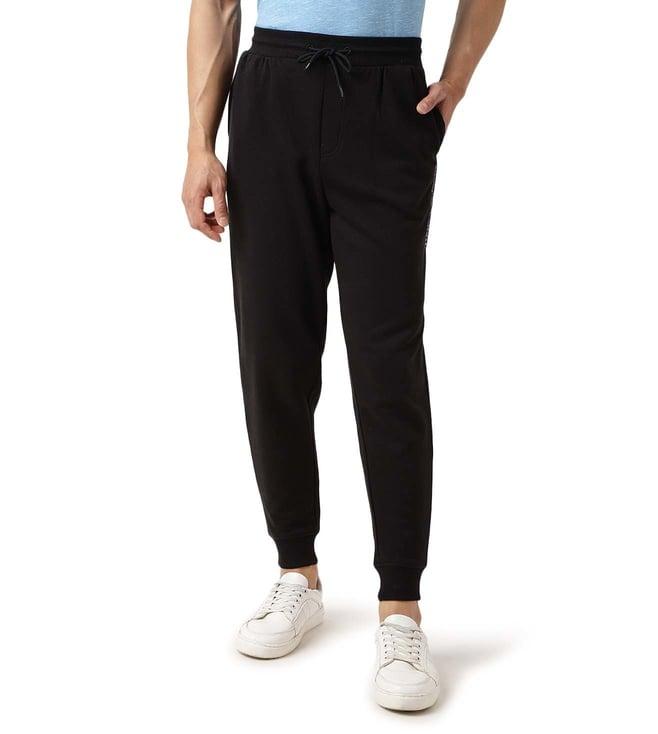 tommy hilfiger black regular fit joggers