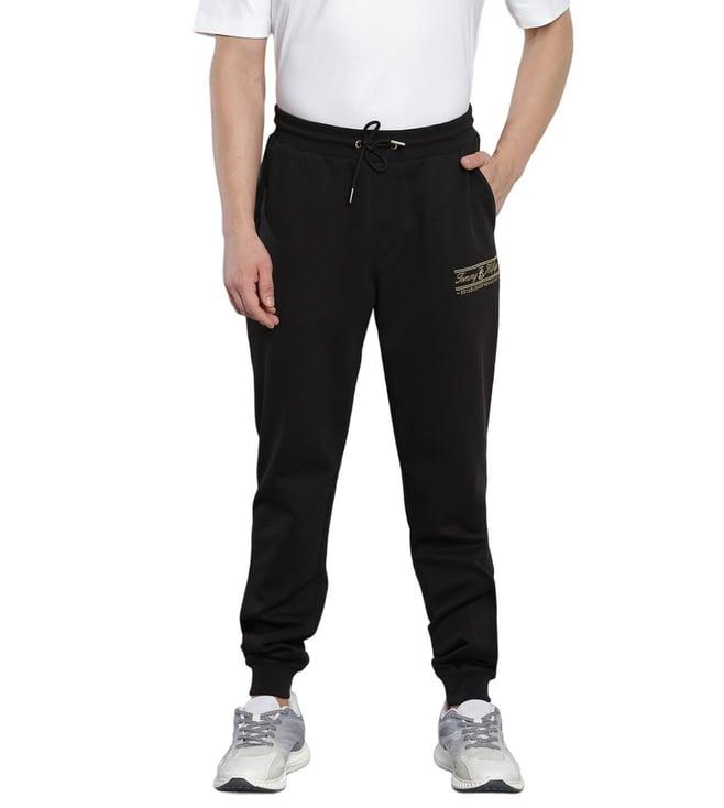 tommy hilfiger black regular fit joggers