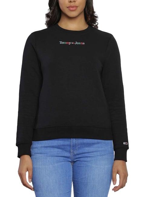 tommy hilfiger black regular fit sweater