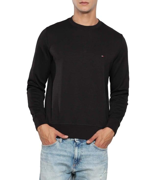 tommy hilfiger black regular fit sweatshirt