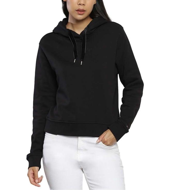 tommy hilfiger black regular hoodie