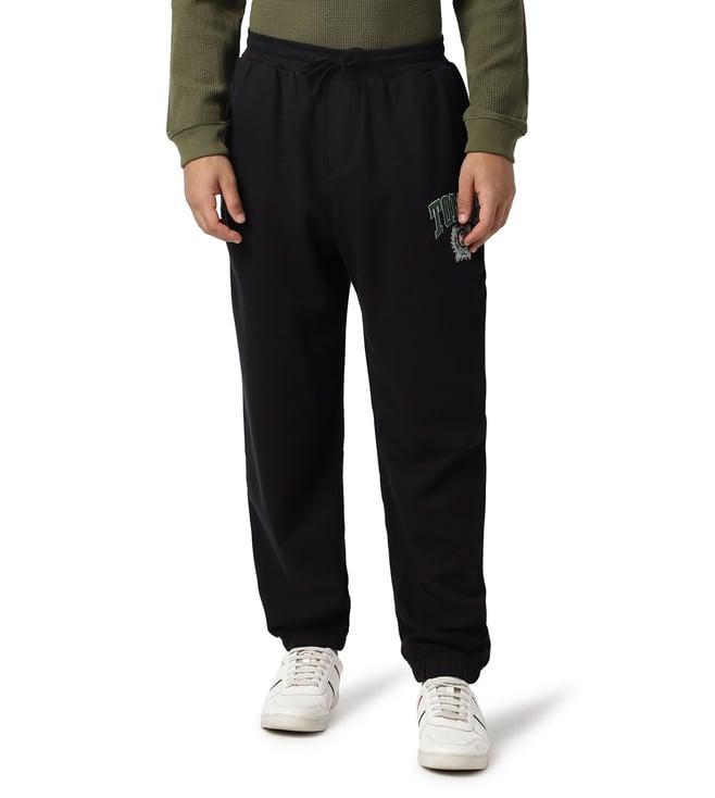 tommy hilfiger black relaxed fit joggers