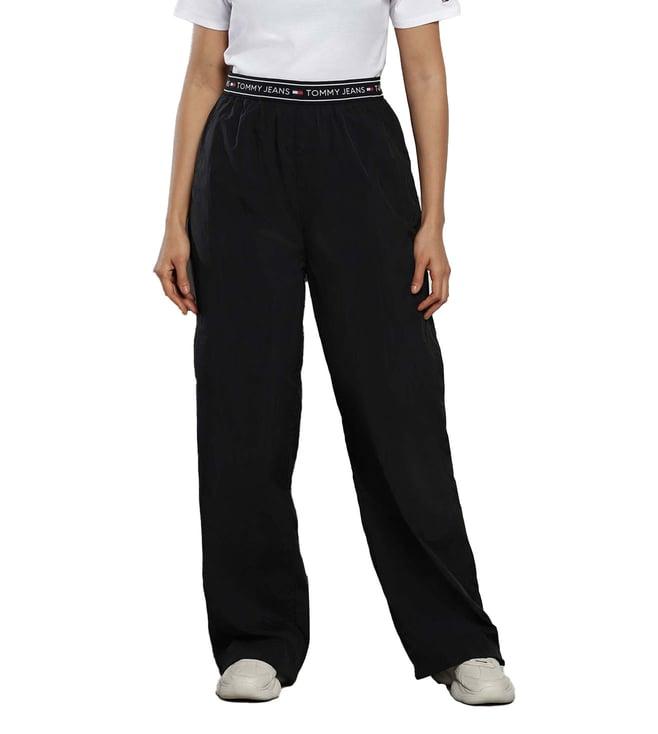 tommy hilfiger black relaxed fit trackpants