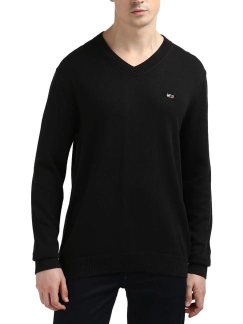 tommy hilfiger black slim fit sweater