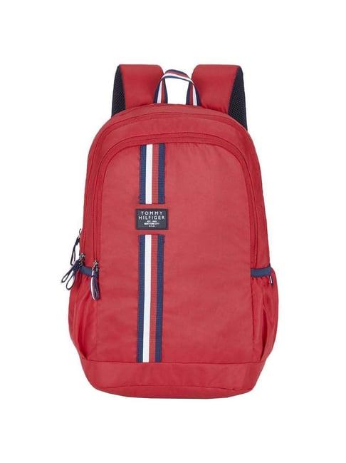 tommy hilfiger blaise 33 ltrs red medium laptop backpack