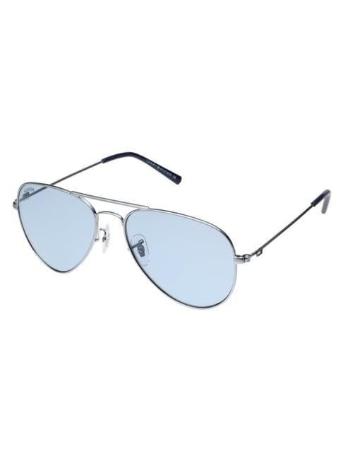 tommy hilfiger blue aviator uv protection sunglasses for men