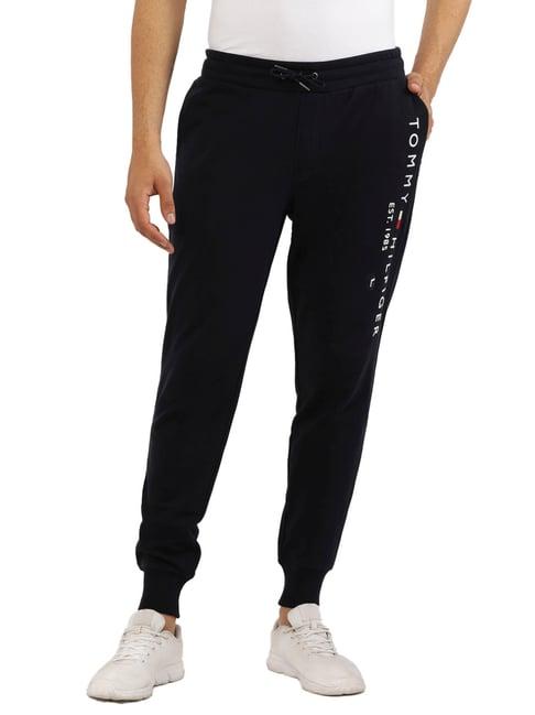 tommy hilfiger blue logo regular fit joggers