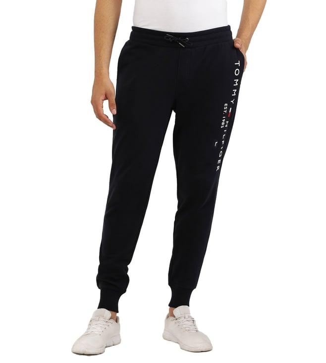 tommy hilfiger blue logo regular fit joggers