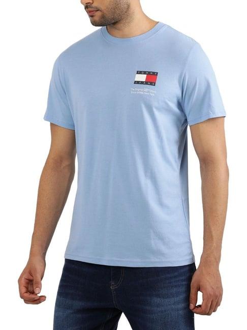 tommy hilfiger blue logo slim fit t-shirt