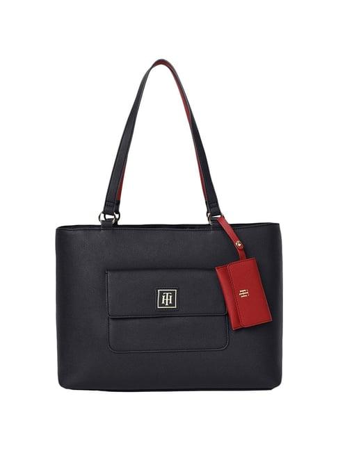 tommy hilfiger blue lucille ii tote