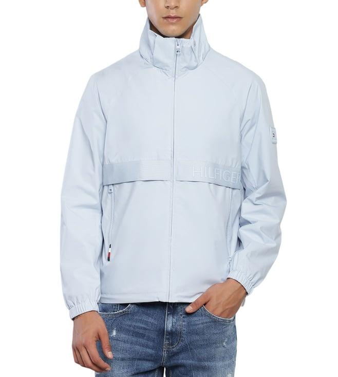 tommy hilfiger blue regular fit casual jacket