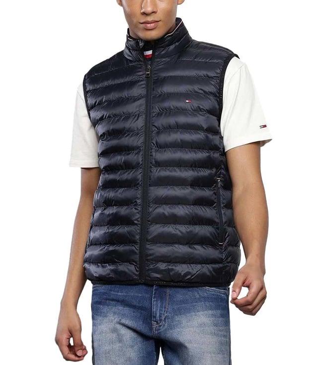 tommy hilfiger blue regular fit gilet jacket