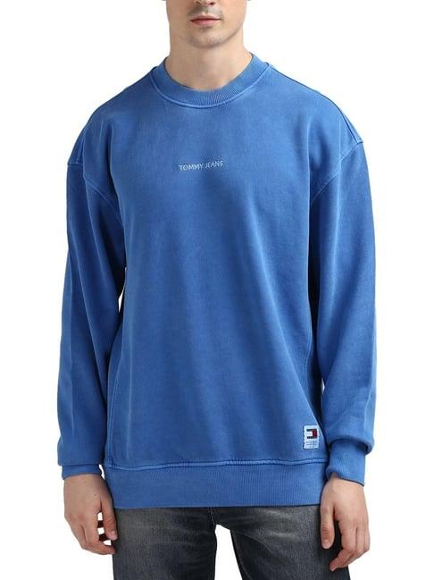 tommy hilfiger blue regular fit sweater