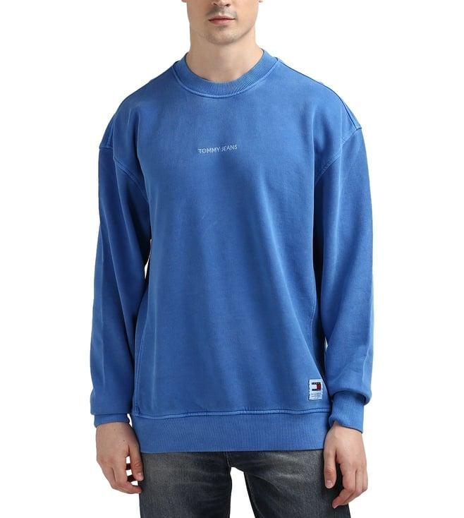 tommy hilfiger blue regular fit sweater