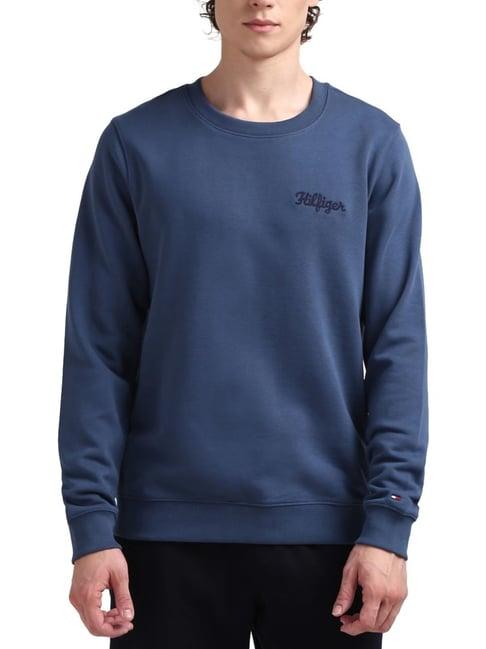 tommy hilfiger blue regular fit sweatshirt