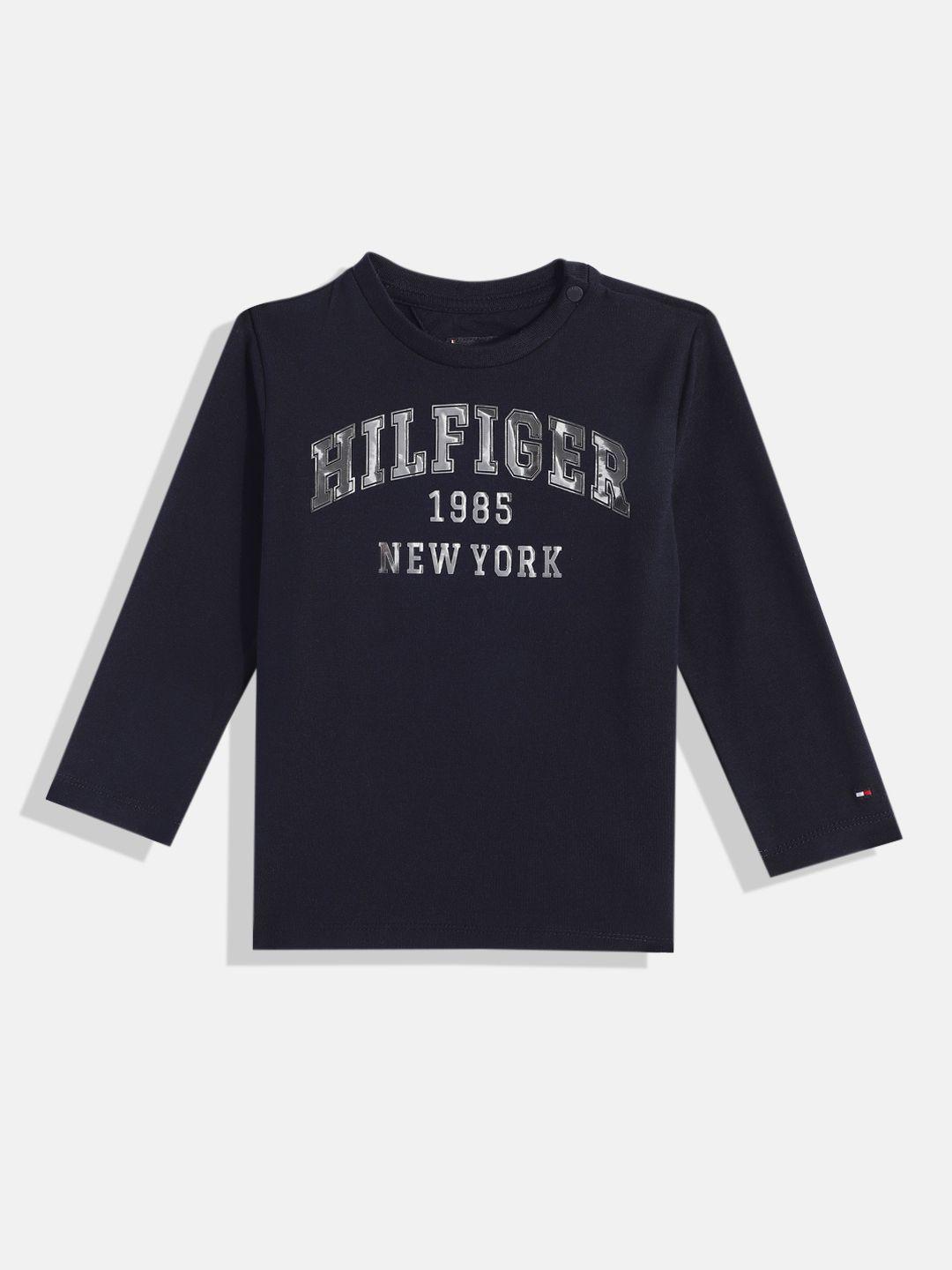 tommy hilfiger boys brand logo print knitted t-shirt