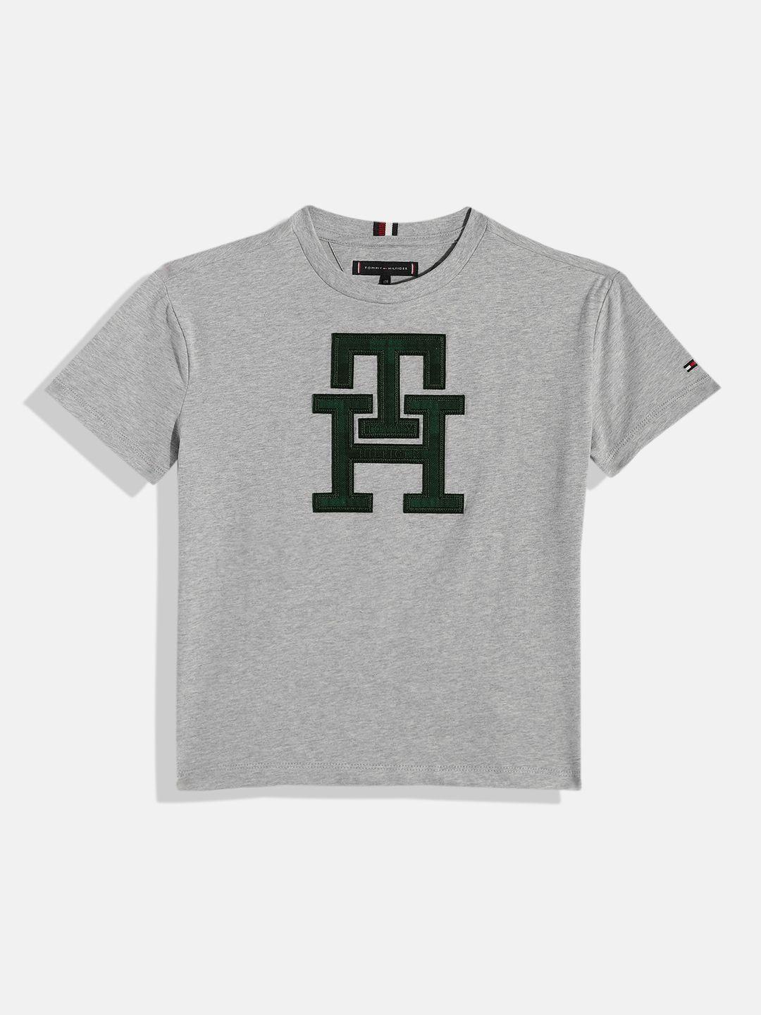 tommy hilfiger boys brand logo printed t-shirt